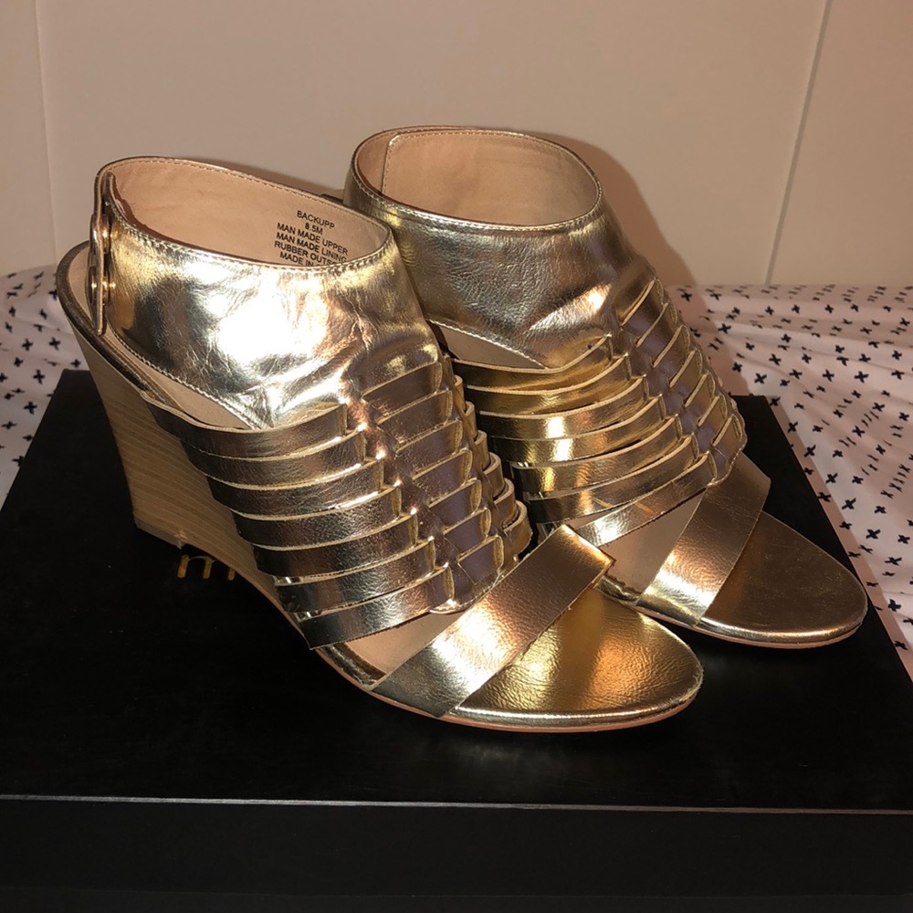 Madden Girl Gold Wedges